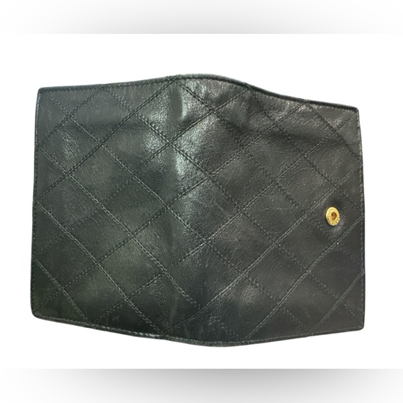 62. Chanel Wild Stitch Lambskin Compact Leather Wallet - Picture 9 of 12